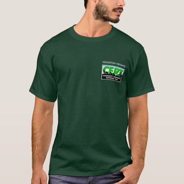 Camiseta del CERT (verde) (Anverso)