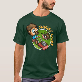 Camiseta del césped de domingo