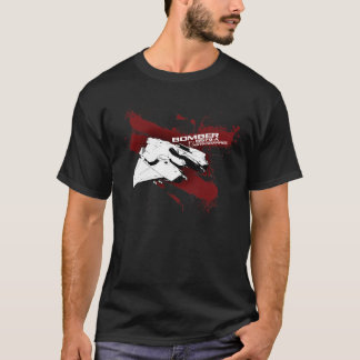 Camiseta del chapoteo del bombardero