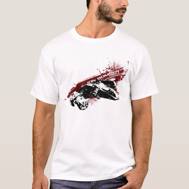Camiseta del chapoteo del bombardero del ion (Anverso)