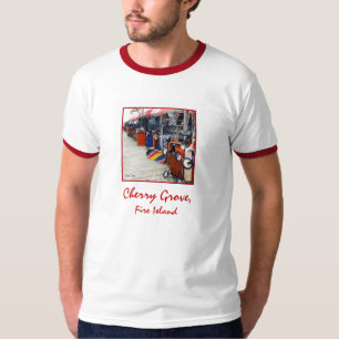 Camiseta del Cherry Grove Pride Wagon Ringer para