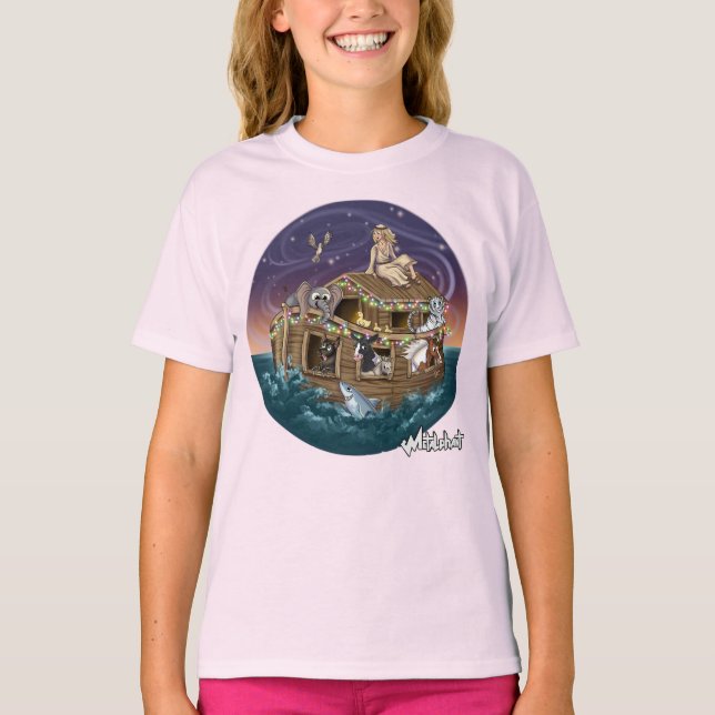 Camiseta del Chica Arca de Metalphant Wilbur y Noa (Anverso)