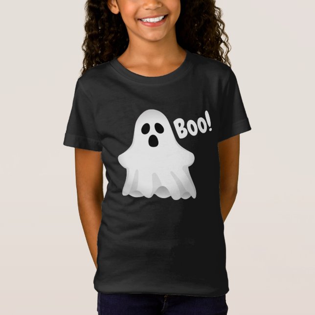 Camiseta del Chica Boo Ghost de Halloween (Anverso)
