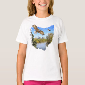 Camiseta del Chica Columbus Ohio del río Eagles Sc