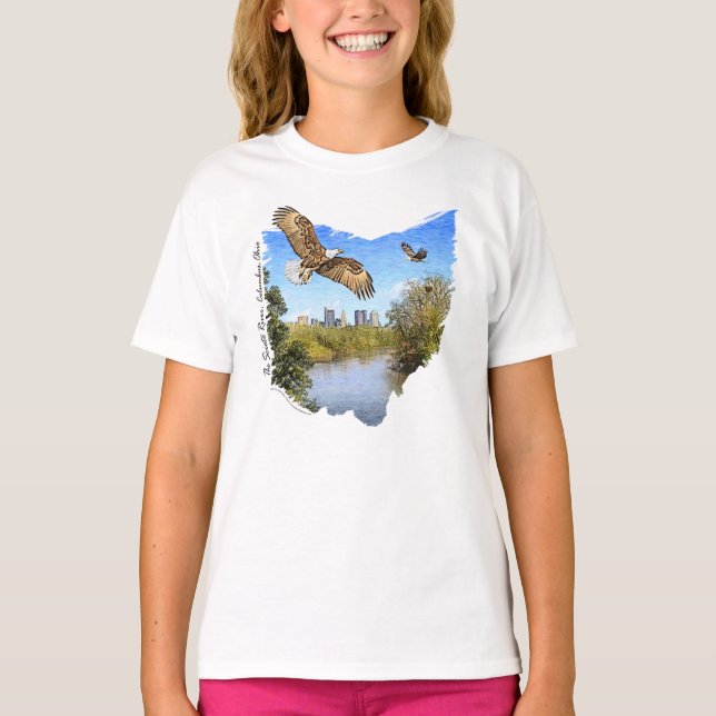 Camiseta del Chica Columbus Ohio del río Eagles Sc (Anverso)