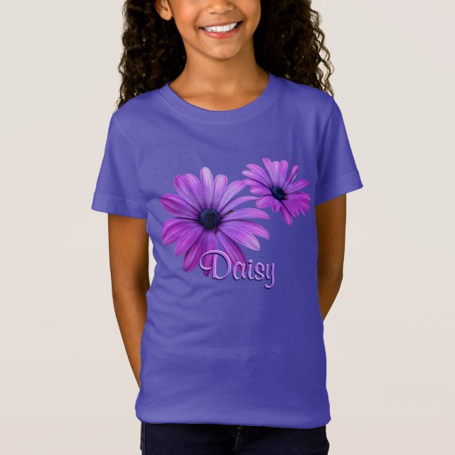 Camiseta del chica Daisy Personaliza la camiseta d (Anverso)