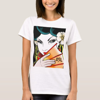 Camiseta del chica de geisha