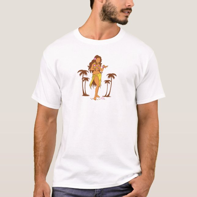 Camiseta del chica de Hula de los individuos (Anverso)