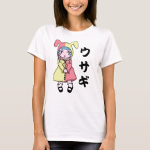 Camiseta del chica de Kawaii Usagi
