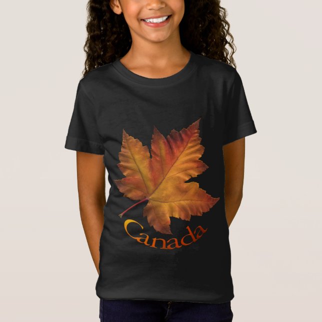 Camiseta del Chica de la hoja de arce de Canadá So (Anverso)