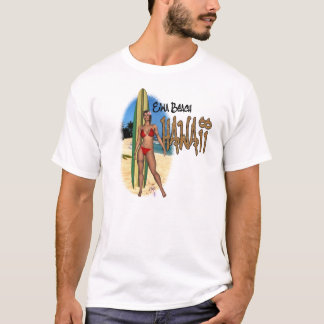 Camiseta del chica de la persona que practica surf