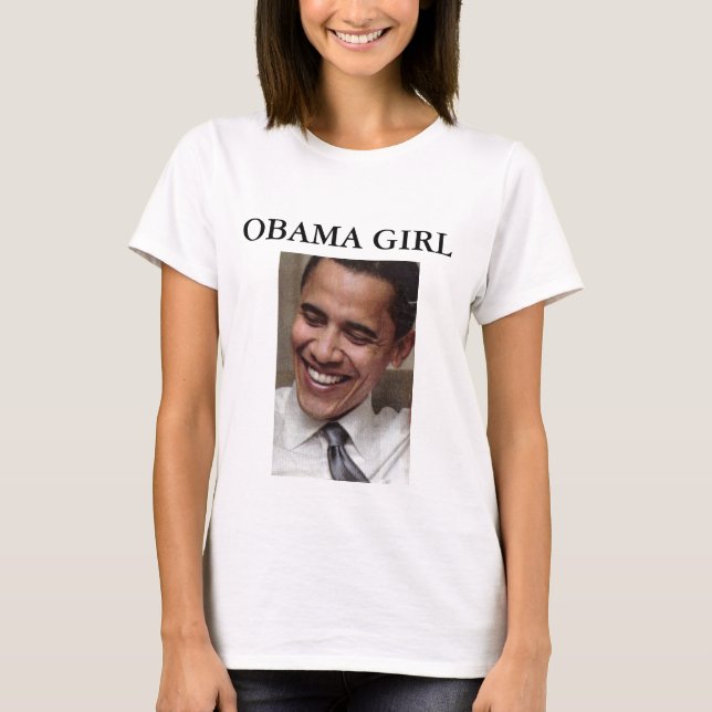 Camiseta del CHICA de OBAMA (Anverso)