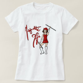 Camiseta del Chica de torrente blanco rojo