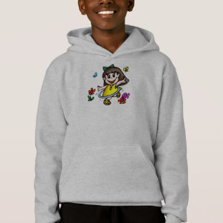 Camiseta del chica del aro de Hula de los niños