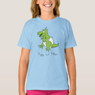 Camiseta del Chica del bebé dinosaurio tippy T-Rex