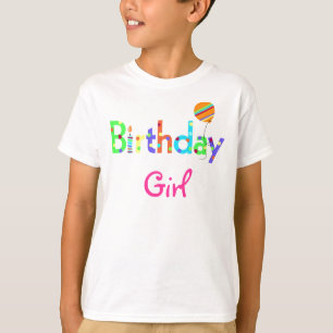 Camiseta del chica del cumpleaños