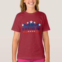 Camiseta del Chica del Día de los Veteranos