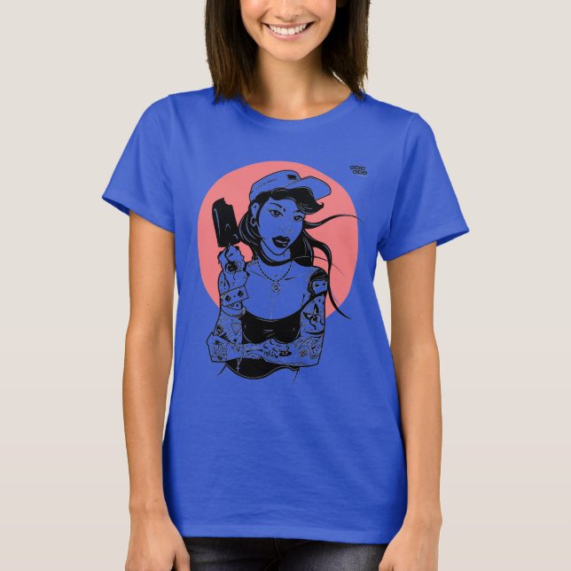 Camiseta del chica del Helado Tattooed (Anverso)