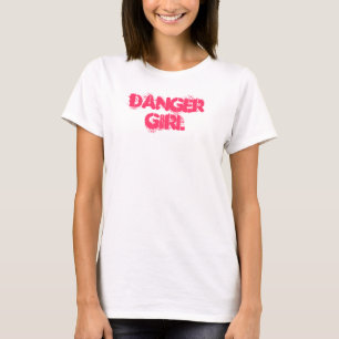 Camiseta del chica del peligro
