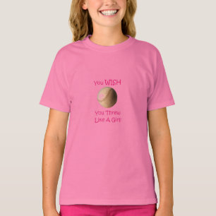 Camiseta del chica del softball
