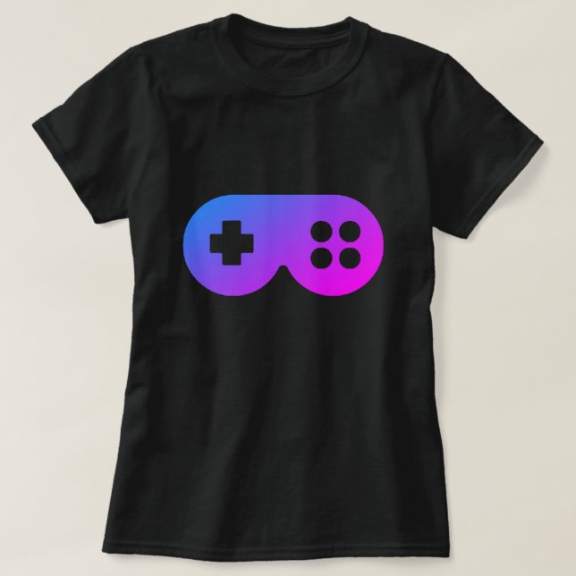 Camiseta del chica del videojugador (Diseño del anverso)