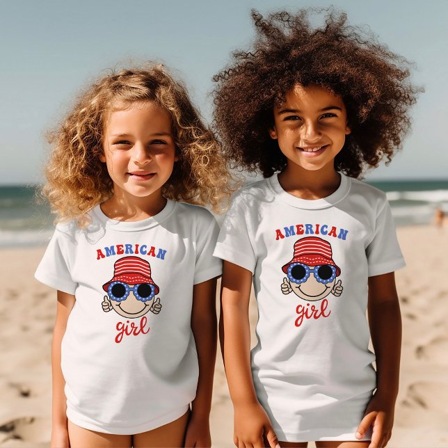 Camiseta del Chica estadounidense Cute Bucket Gorr (Subido por el creador)