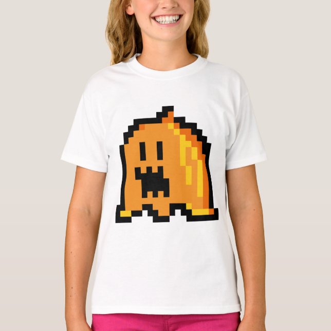 Camiseta del chica fantasma de calabaza (Anverso)
