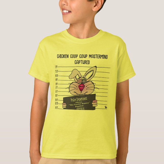 Camiseta del chico conejo de Pascua (Anverso)
