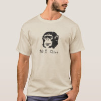 Camiseta del chimpancé del 98 por ciento