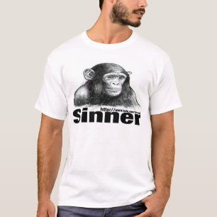 Camiseta del chimpancé del pecador - por Brett
