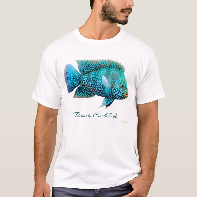 Camiseta del Cichlid de Carpintis Tejas (Anverso)