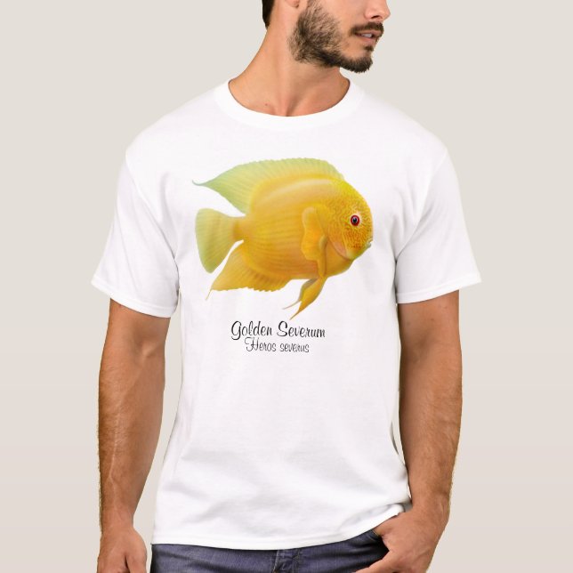 Camiseta del Cichlid de Severum del oro (Anverso)