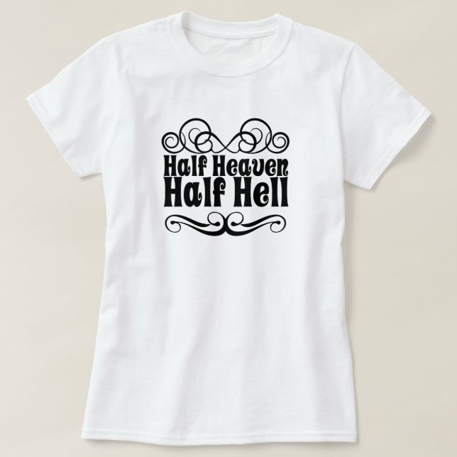 Camiseta del cielo y el infierno (Diseño del anverso)