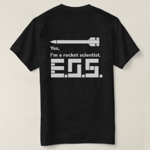 Camiseta del científico de cohetes