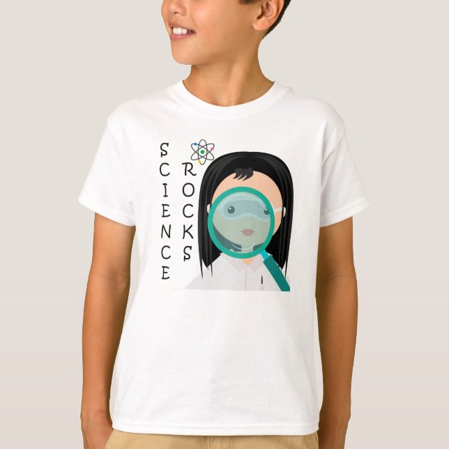 Camiseta del científico del chica (Anverso)