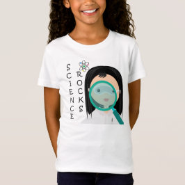 Camiseta del científico del chica