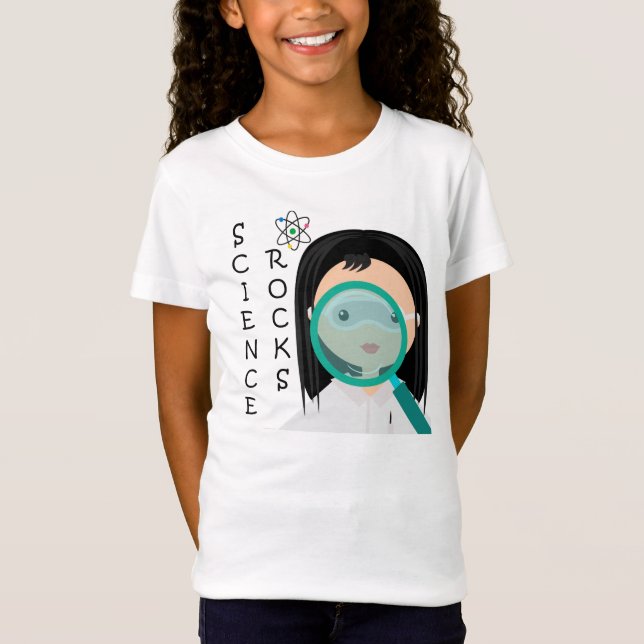 Camiseta del científico del chica (Anverso)