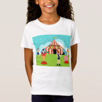 Camiseta del circo del vintage