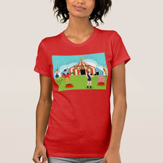 Camiseta del circo del vintage (Anverso)