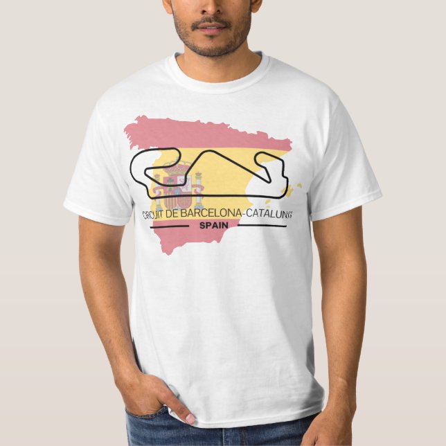 Camiseta del Circuito de Barcelona de Fórmula 1 (Anverso)