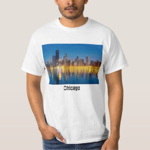 Camiseta del Cityscape de Chicago