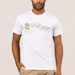 Camiseta del clero de la boda