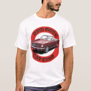 Camiseta del Club de Autos Dad Rods Car Club Red P