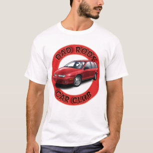 Camiseta del Club de Autos Dad Rods Car Club Red S