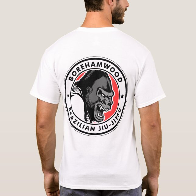 Camiseta del club de Borehamwood BJJ (blanca) (Reverso)