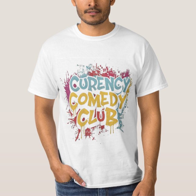 Camiseta del club de comedia de divisas (Anverso)