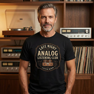 Camiseta del Club de Escucha Analógica de Late Nig