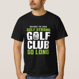 camiseta del club de golf fuerte
