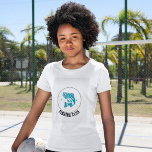 Camiseta del Club de Pesca Azul Ligero