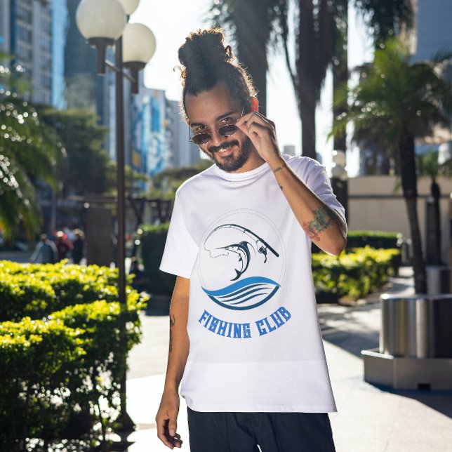 Camiseta del Club de Pesca Blanca del Mar Azul (Subido por el creador)